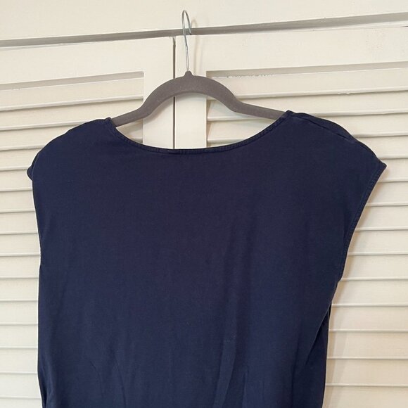 Boden tunic small navy top belted cotton knit - Picture 8 of 10